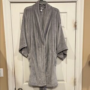 Stars Above Gray Plush Robe